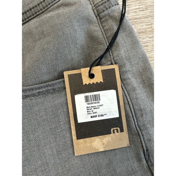 Travis Mathew Mens Jeans Legacy Featherweight 32x32 Vintage Charcoal Golf Casual - Picture 4 of 8